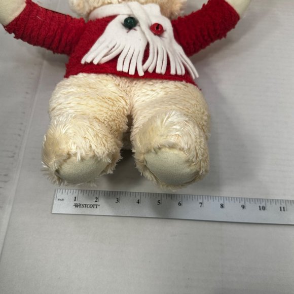 Hallmark Jingle Bear 14 Inch Christmas Teddy Bear Plays Jingle Bells New - Picture 12 of 13